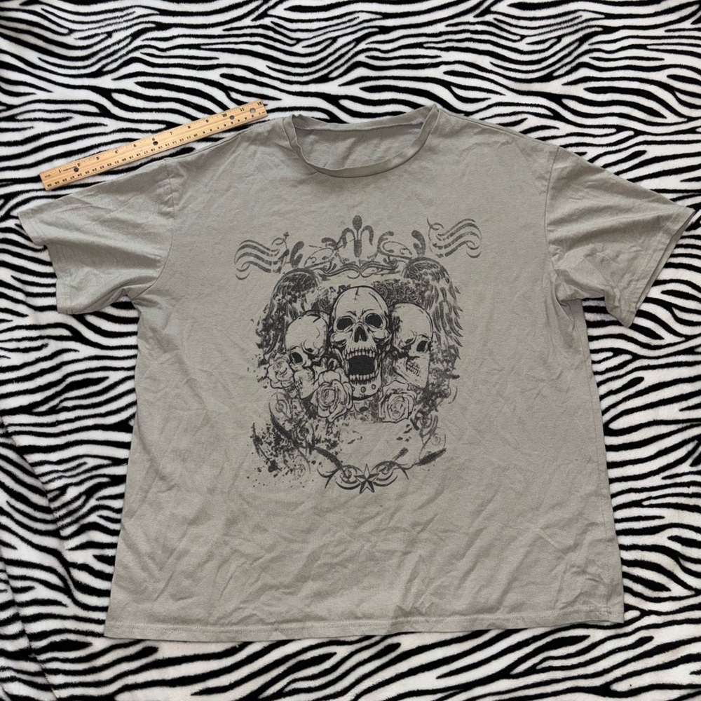 Graphic Skull Print Unisex T-Shirt